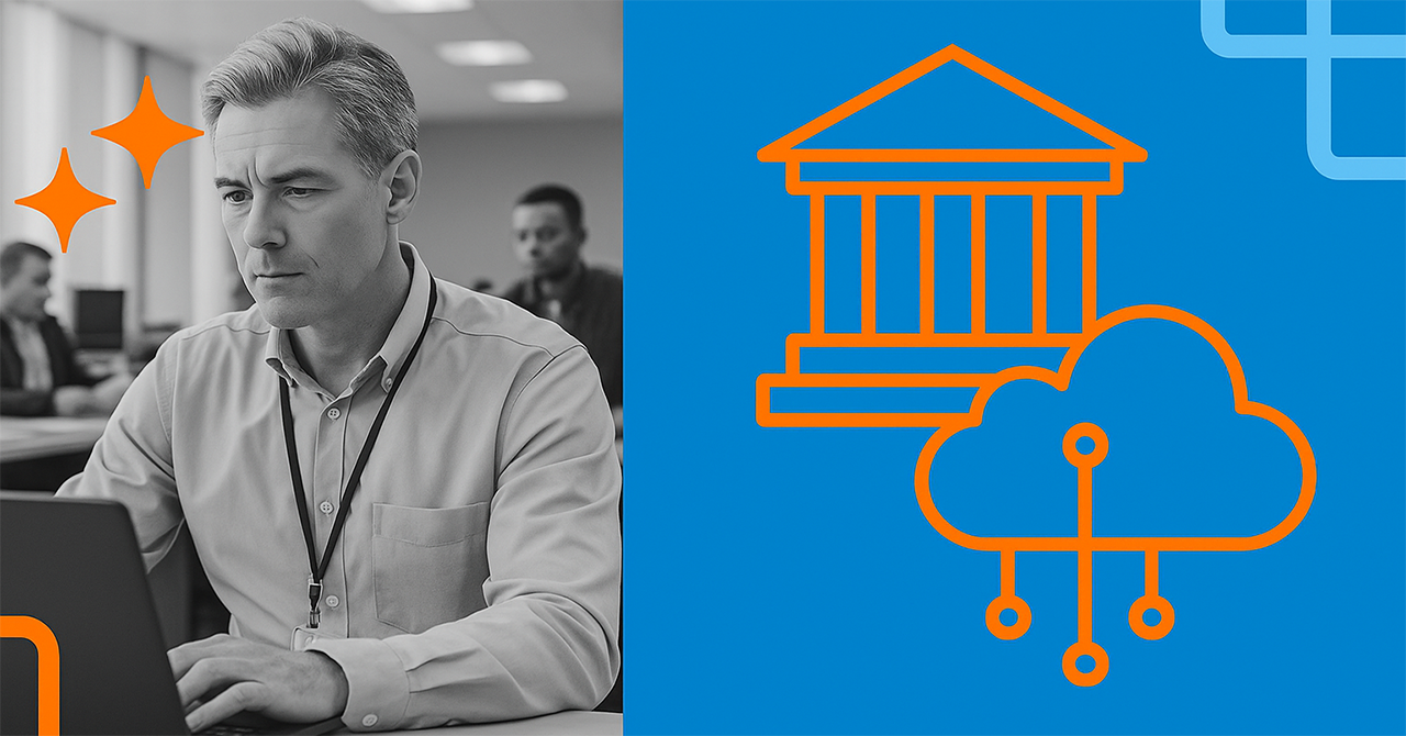 Government professional analyzing data-driven public services with edge computing, illustrating modernization of government operations using secure and efficient local data processing at the edge. Edge computing transforms public sector and government AI strategy, for smart cities with low-latency processing and enhanced security